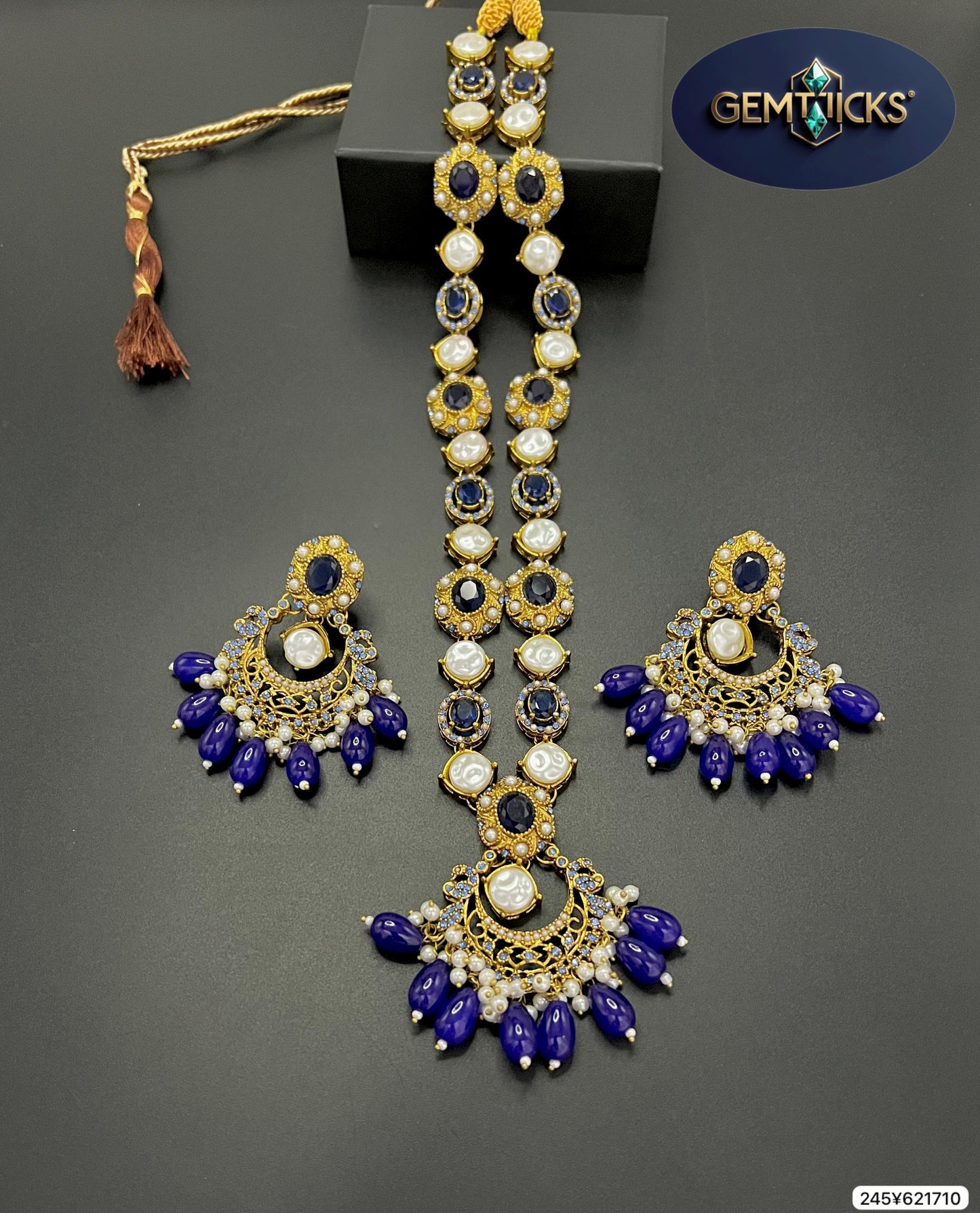 Royal Pearl & Kundan Necklace Set – 4 Elegant Shades