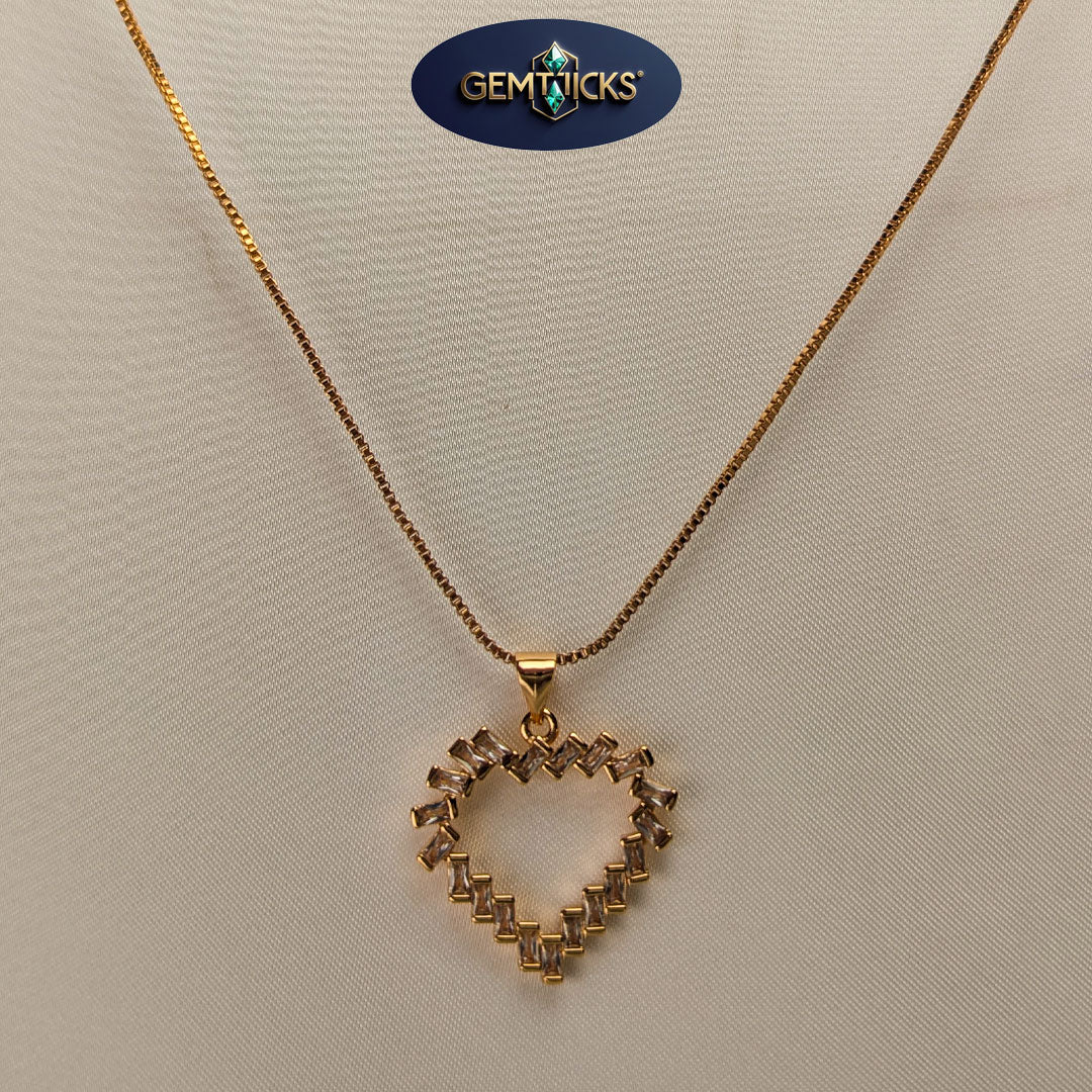 Golden Heart Chain– Stylish Artificial Necklace