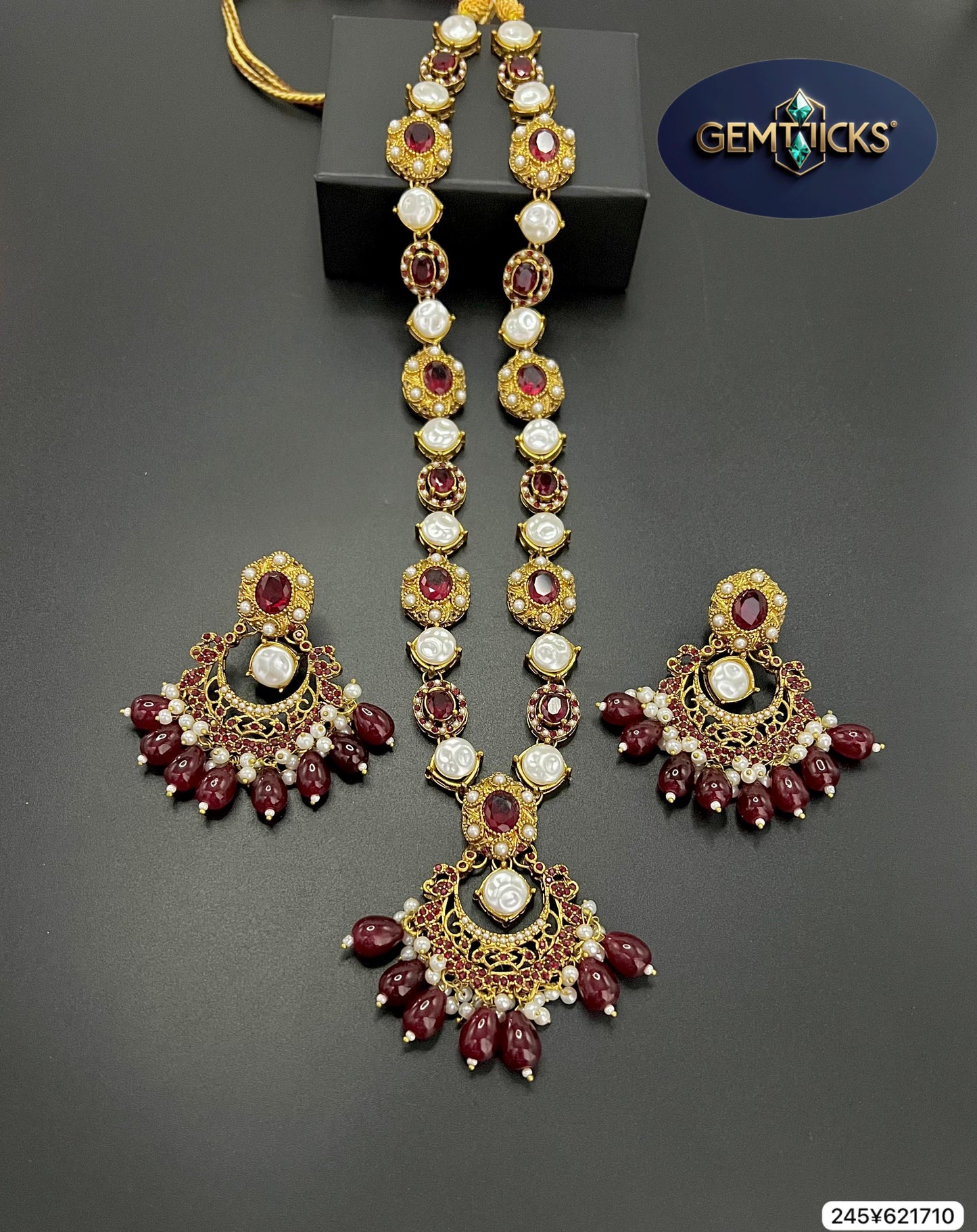 Royal Pearl & Kundan Necklace Set – 4 Elegant Shades