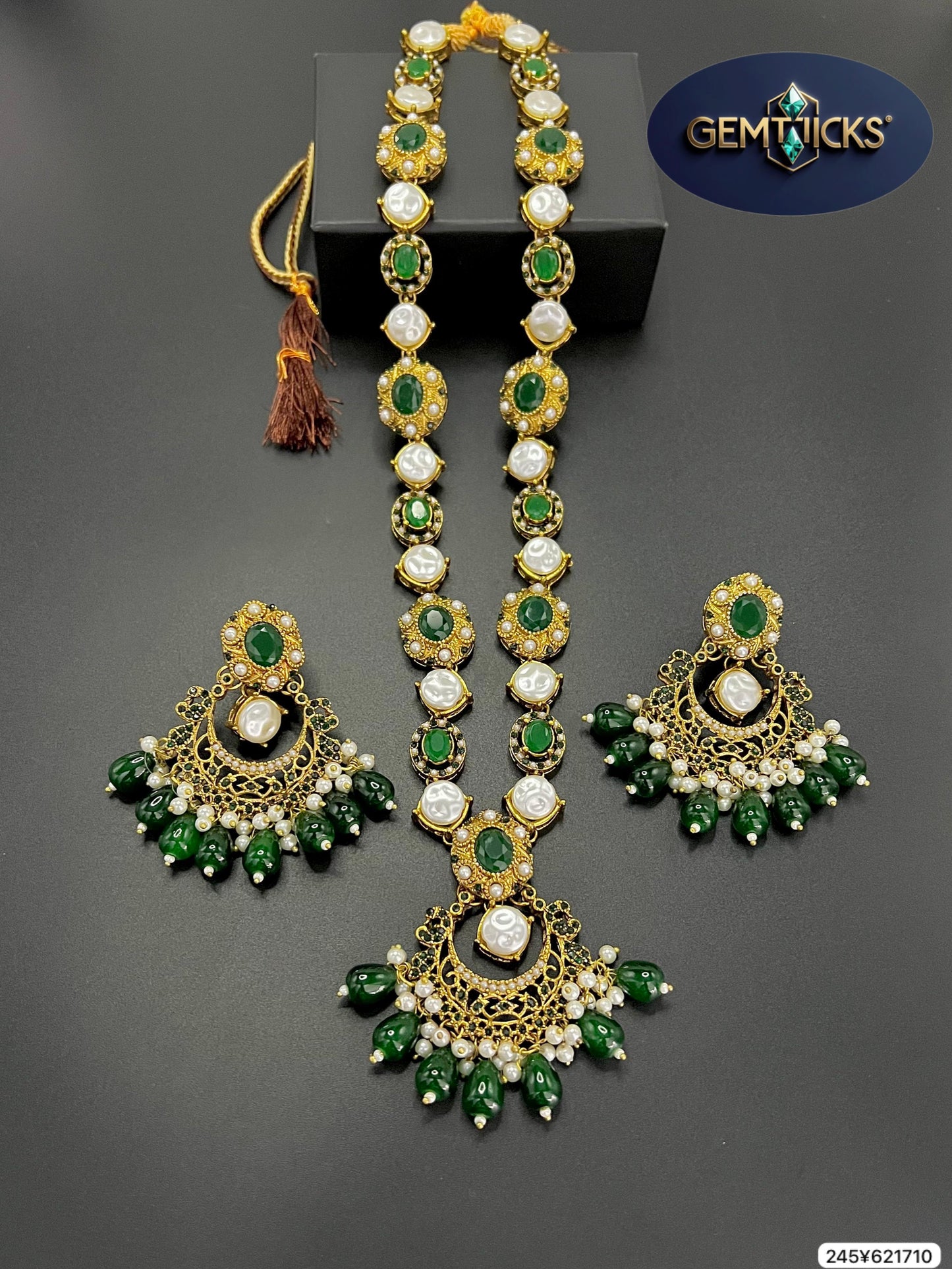 Royal Pearl & Kundan Necklace Set – 4 Elegant Shades